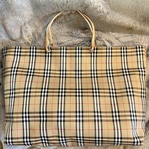 Authentic Burberry London Nova Check Tote Shoulder